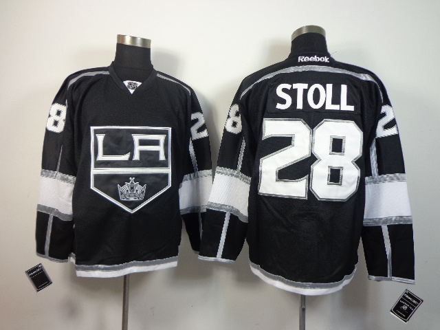 NHL Los Angeles Kings #28 Stoll Black Jersey