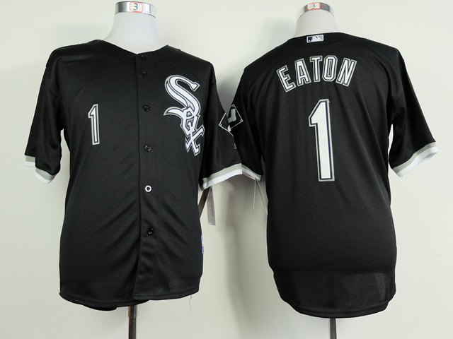 MLB Chicago White Sox #1 Eaton Black Jersey