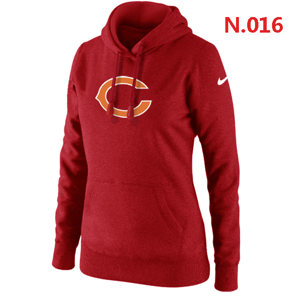 NFL Chicago Bears Red Hoodie for Women