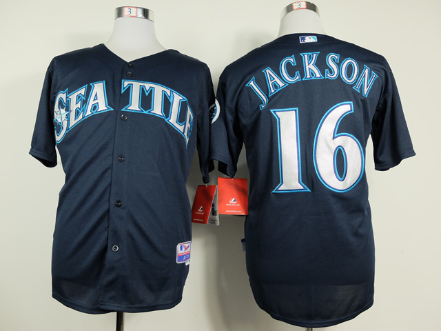 MLB Seattle Mariners #16 Jackson Blue Jersey