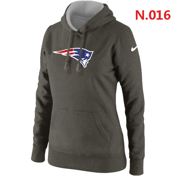 NFL New England Patriots Dark Grey Hoodie for Women