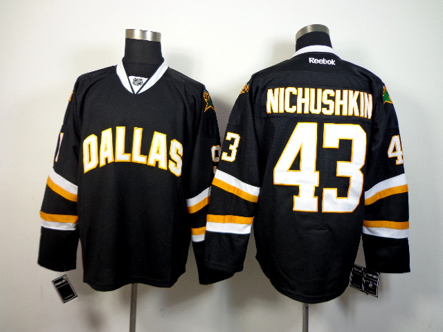 NHL Dallas Stars #43 Nichushkin Black Jersey