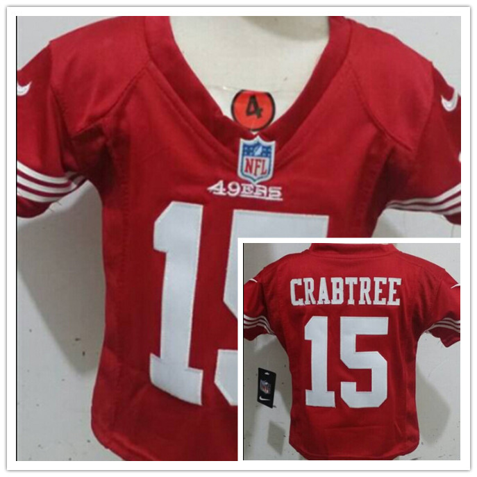 NFL Nike San Francisco 49ers #15 Crabtree Red Infant Jersey