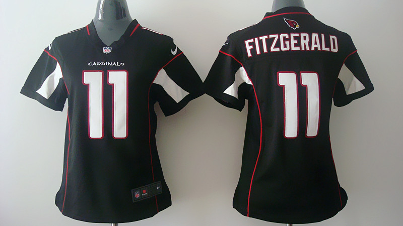 Nike Arizona Cardinals Larry Fitzgerald Women #11 Black Jersey