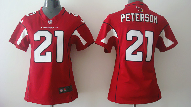 Nike Arizona Cardinals Patrick Peterson Women #21 Red Jersey