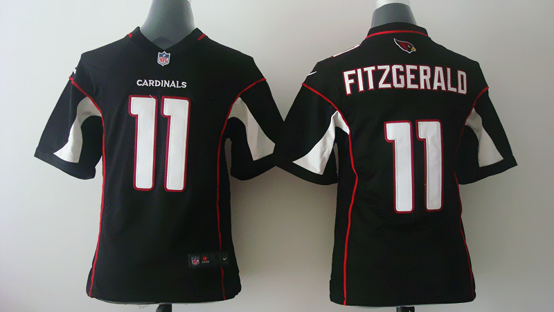 Nike Arizona Cardinals Larry Fitzgerald Youth #11 Black Jersey
