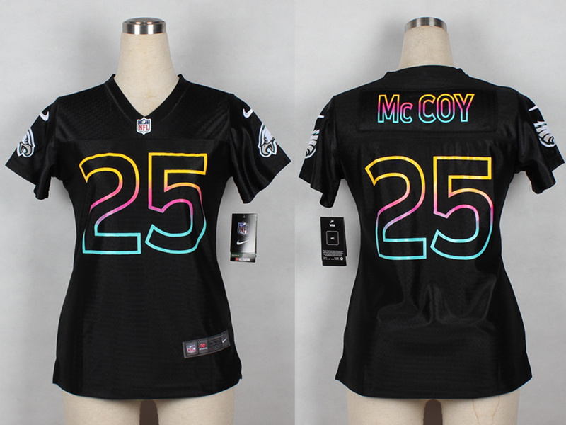 Nike Philadelphia Eagles #25 McCoy Women Black Jersey