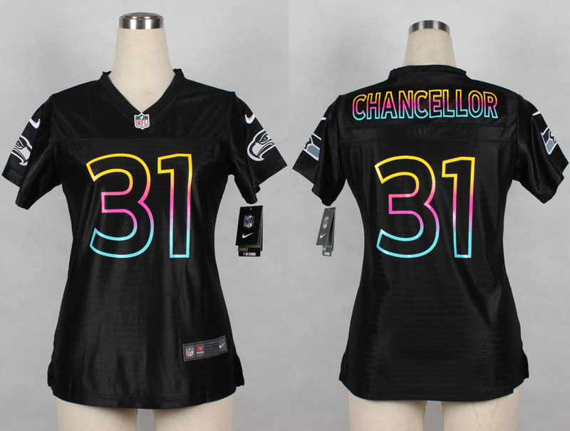 Nike Philadelphia Eagles #31 Chancellor Black Fashion Women Jersey