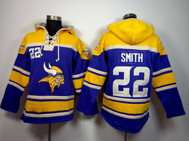 NFL Minnesota Vikings #22 Smith Blue Hoodie