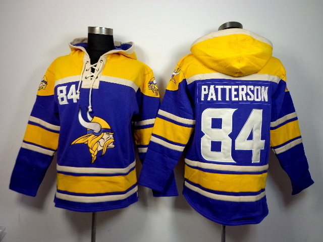 NFL Minnesota Vikings #84 Patterson Blue Hoodie