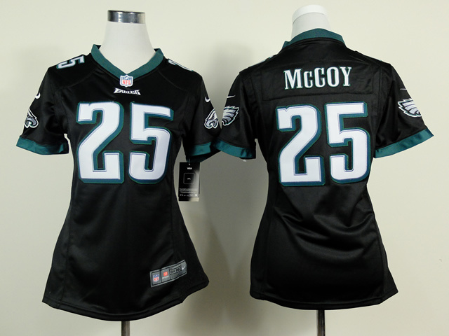 Nike Philadelphia Eagles #25 McCOY Black Women Jersey