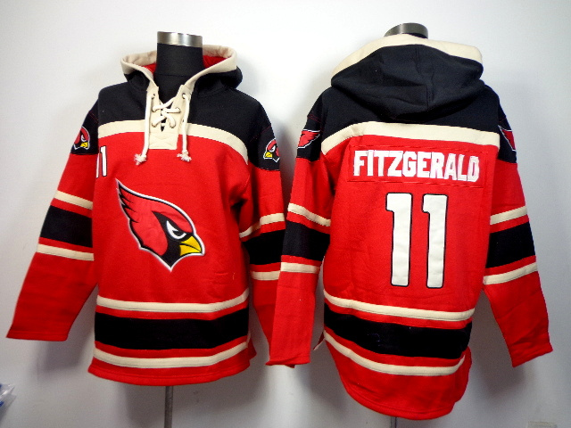 NFL Arizona Cardinals #11 Fitzgerald Red Hoodie