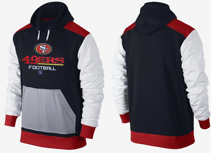 NFL San Francisco 49ers  Black White Hoodie 4