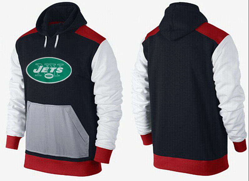 NFL New York Jets Red Black Grey Hoodie 2