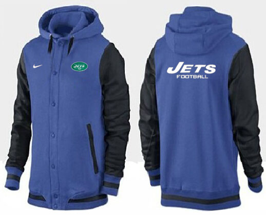 NFL New York Jets Blue Black Hoodie