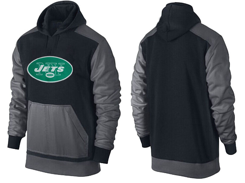 NFL New York Jets Black D.Grey Hoodie