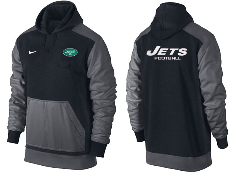 NFL New York Jets Black D.Grey Hoodie 1