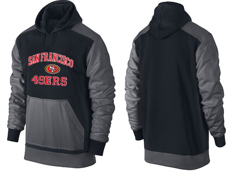 NFL San Francisco 49ers Black Grey Hoodie 1