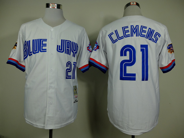 MLB Toronto Blue Jays #21 Clemens White Jersey