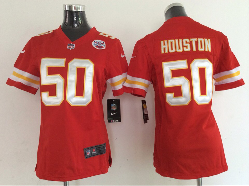 Nike NFL Kansas City chiefs #50 Houston Red Women Jersey