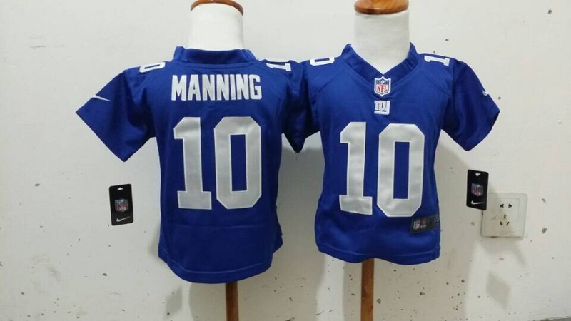 NFL Nike New York Giants #10 Eli Manning Blue Infant Jersey