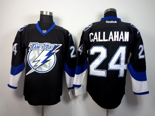 NHL Tampa Bay Lightning #24 Callahan Black Jersey