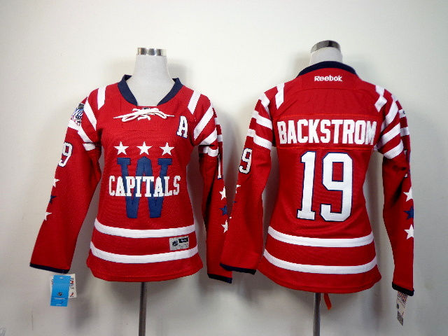 NHL Washington Capitals #19 Backstron Red Women Jersey