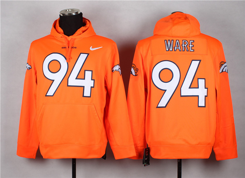 NFL Denver Broncos #94 Ware Orange Hoodie