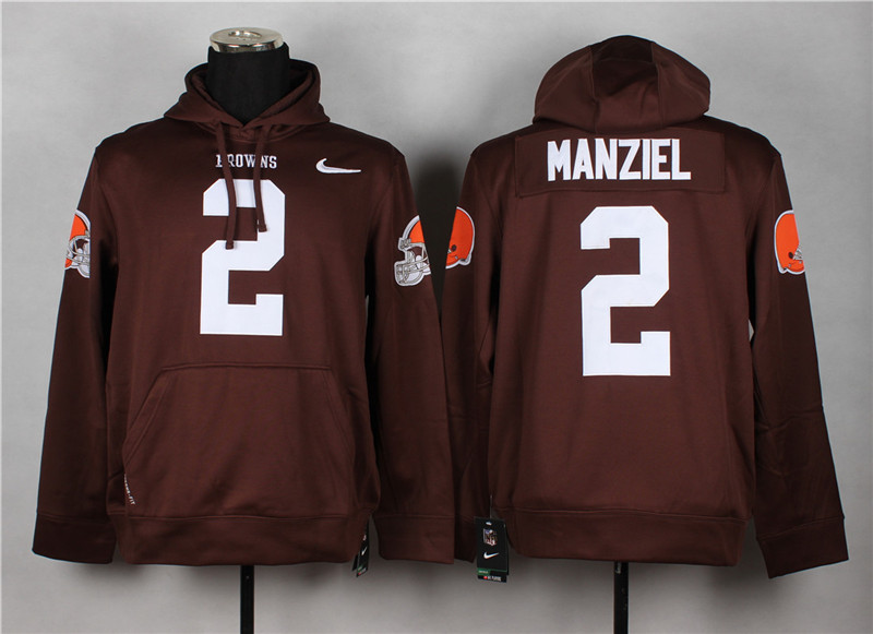 NFL Cleveland Browns #2 Manziel Brown Color Hoodie