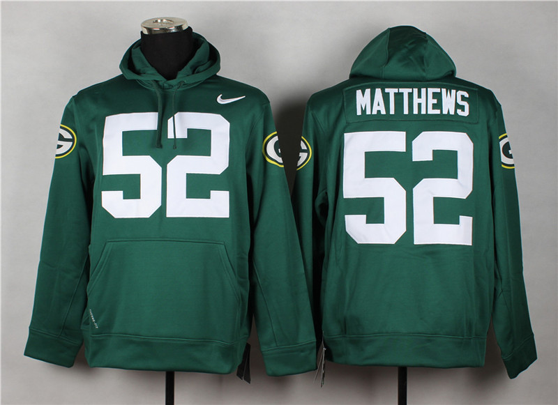 NFL Green Bay Packers #52 Watthews Green Hoodie