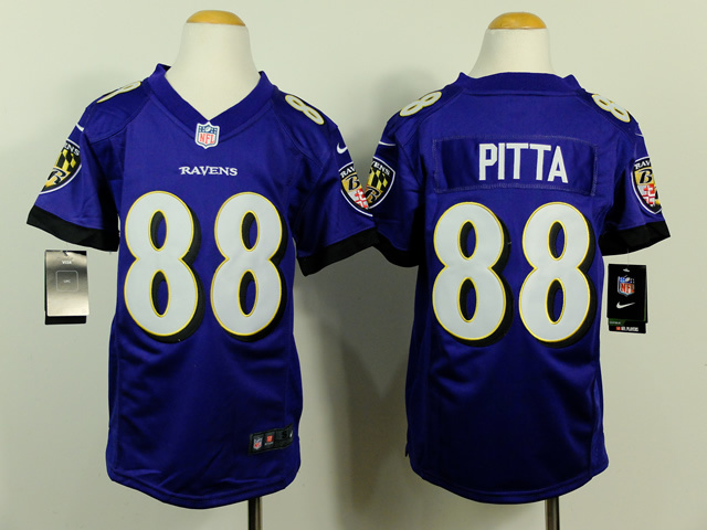 Nike NFL Baltimore Ravens #88 Pitta Purple Youth Jersey