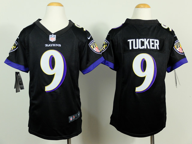 Nike NFL Baltimore Ravens #9 Tucker Black Youth Jersey