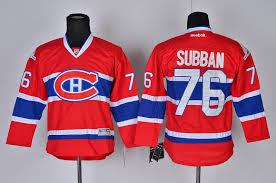 Montreal Canadiens #76 SUBBAN Red Kids Jersey