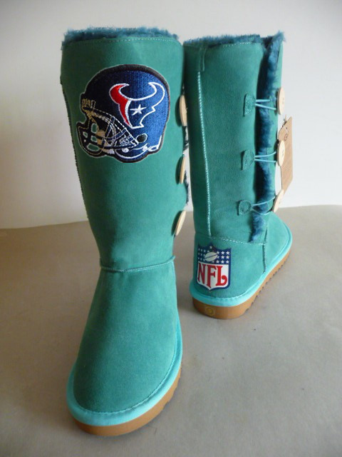 NFL Houston Texans Green Color Women High Boots