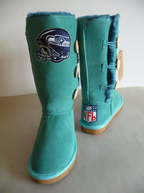 NFL Seattle Seahawks Green Color Women Boots