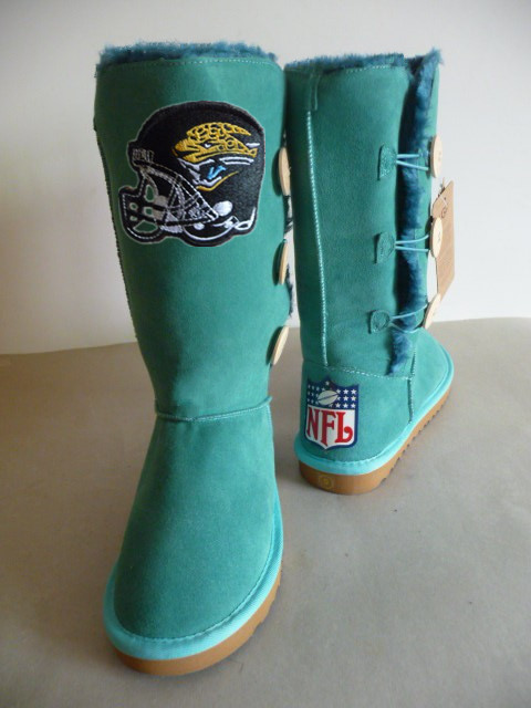 NFL Jacksonville Jaguars Green Color Women Boots