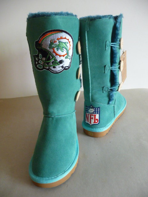 NFL Miami Dolphins Green Color Women Boots