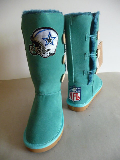 NFL Dallas Cowboys Green Color Women High Boots