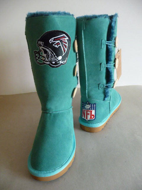 NFL Atlanta Falcons Green Color Women High Boots