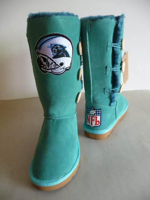 NFL Carolina Panthers Green Color Women Boots