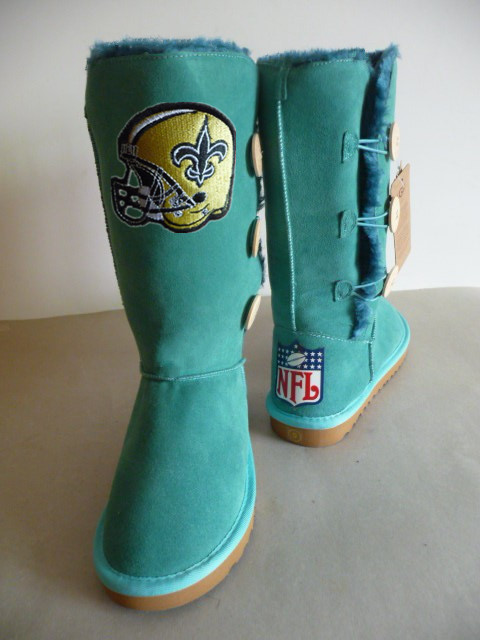 NFL New Orleans Saints Green Color Women Boots