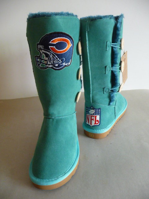 NFL Chicago Bears Green Color Women Boots