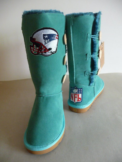 NFL New England Patriots Green Color High Boots