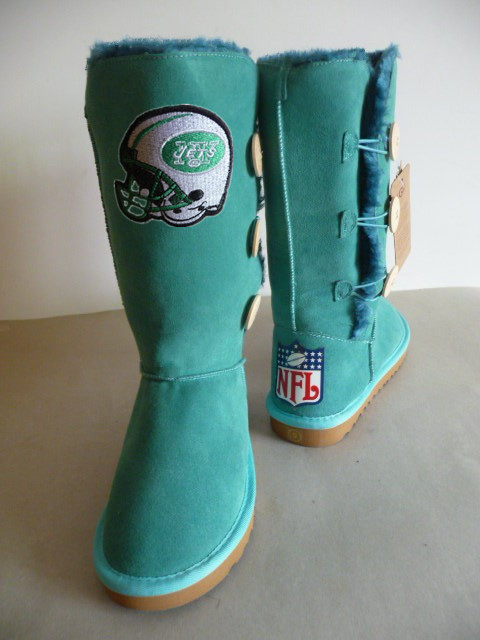 NFL New York Jets Green Color Women Boots