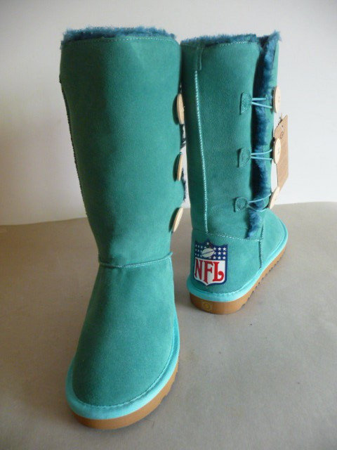 NFL Logo Women Green Boots