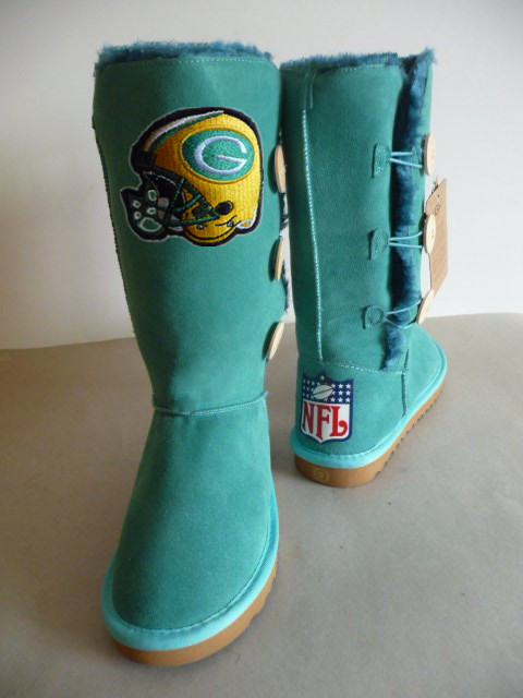 NFL Green Bay Packers Green Color Women Boots