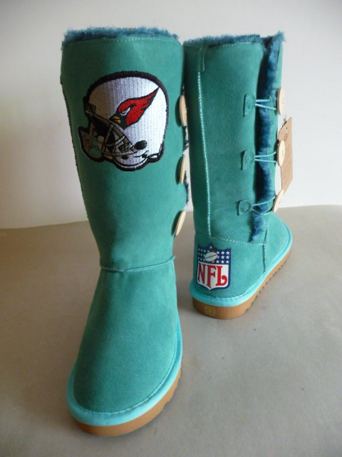 NFL Arizona Cardinals Green Color Women Boots