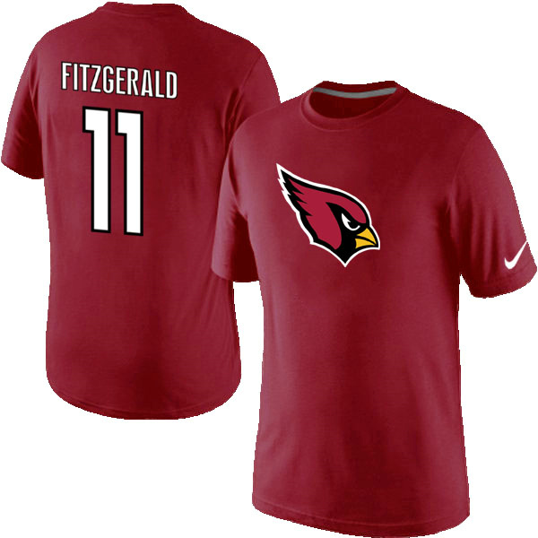 NFL Arizona Cardinals #11 Fitzgerald Red Color T-Shirt