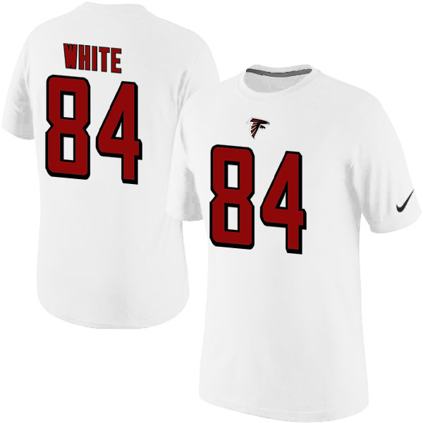 NFL Atlanta Falcons #84 White White Color T-Shirt