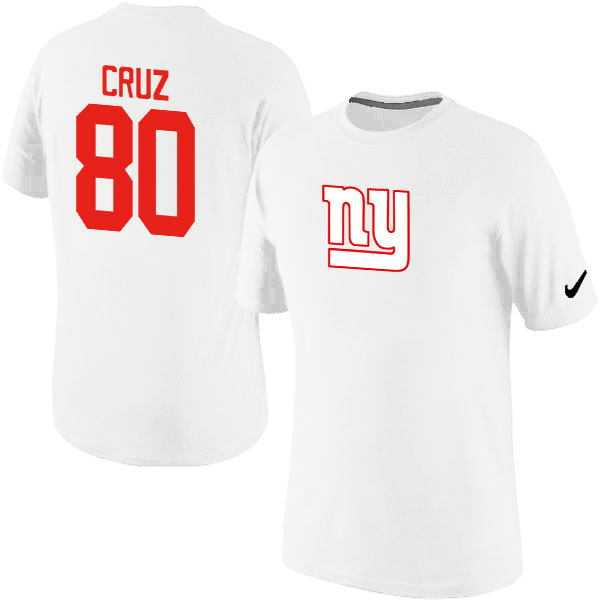 NFL New York Giants #80 Cruz White T-Shirt